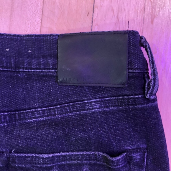 AllSaints Rex Straight Skinny Jeans (Washed Black) - Picture 5 of 5